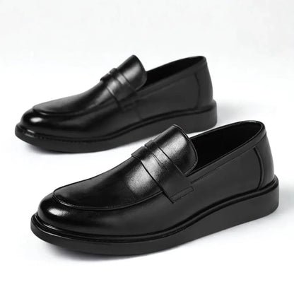 Mocassin Noir de Luxe Confortable 100% Cuir