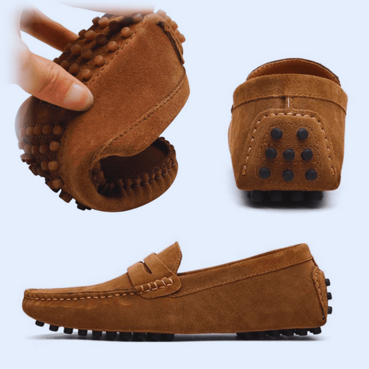 Mocassins Daim de Luxe Tres Confortable, Pour Hommes