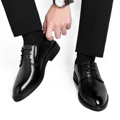 Chaussure Noir en Cuir Tres Confortable 100% Cuir