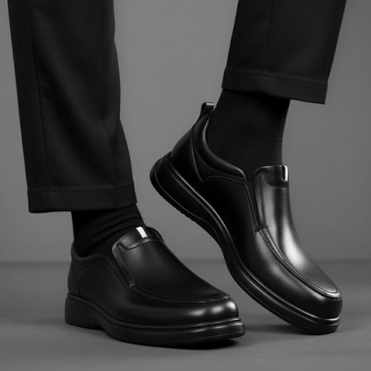 Chaussure Noir de Luxe Tres Confortable 100% Cuir
