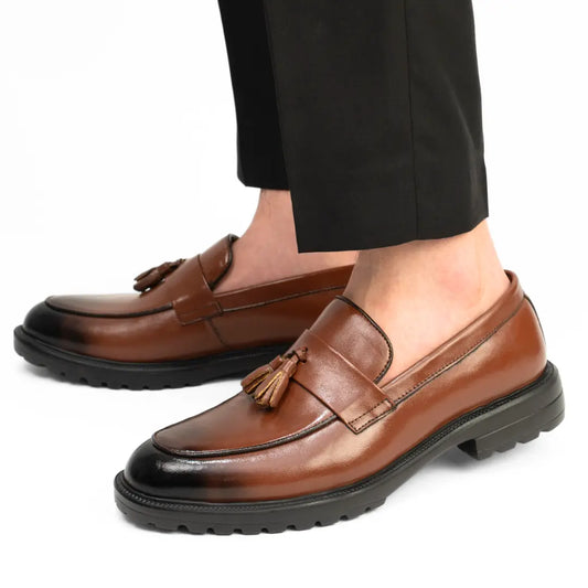 Mocassins Marron de Luxe Tres Confortable 100% Cuir