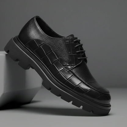 Derby Homme Tres Confortable - Cuir Grainé