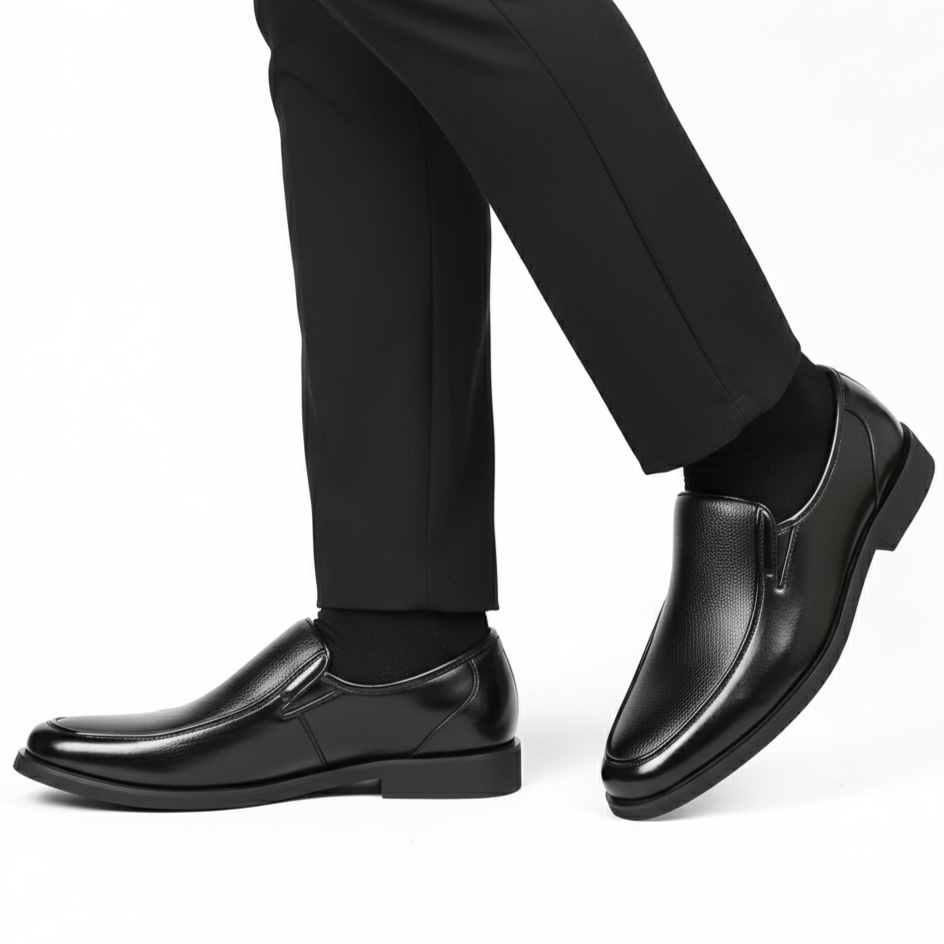 Chaussure Classe Noir 100% Cuir Tres Confortable