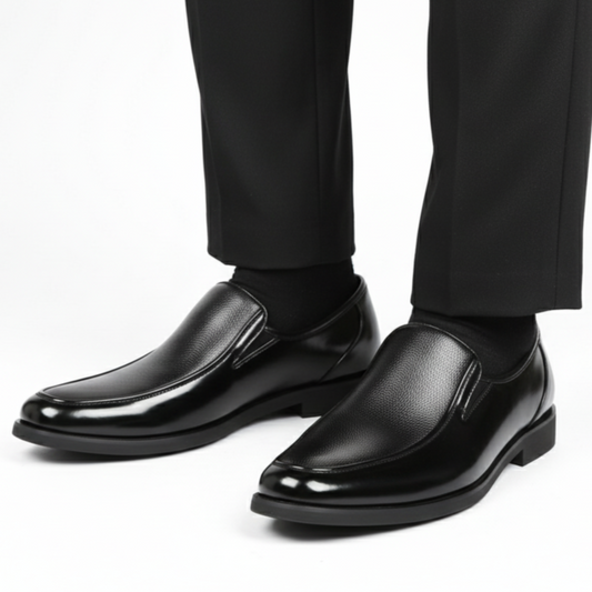 Chaussure Classe Noir 100% Cuir Tres Confortable