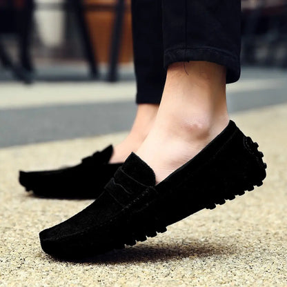 Mocassins Daim de Luxe Tres Confortable, Pour Hommes
