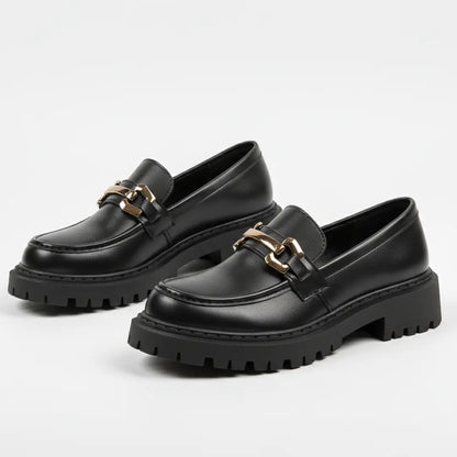 Mocassin Noir Classe Tres Confortable - Femme