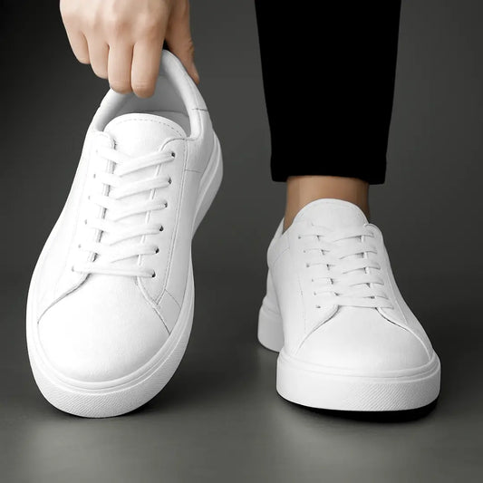Sneakers Blanc en Cuir - Tres Confortable